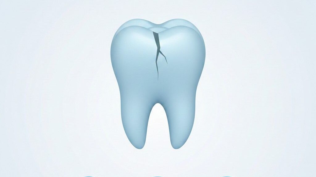 “Professional dental infographic showing a cracked baby tooth with a 3-step guide: clean the mouth, check for swelling, and call a pediatric dentist.”