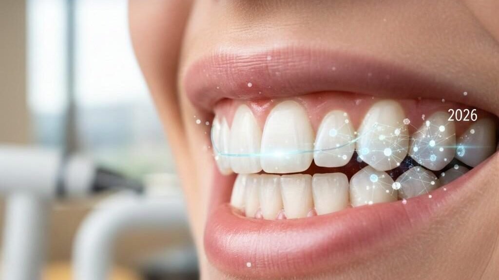 A professional close-up of a patient undergoing modern stabilization treatment for an adult-loose-tooth in a dental clinic.