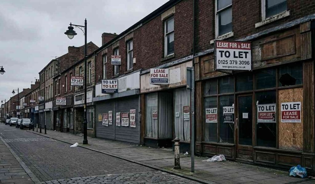 UK high street decline empty shops retail crisis 2026