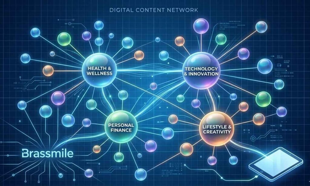 “Abstract network graphic with glowing nodes on a digital grid.”